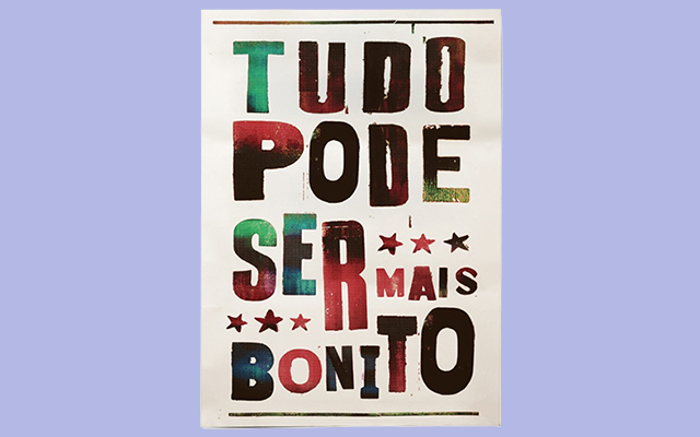 Doando artes: lambe-lambe