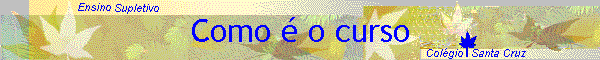 Como  o curso